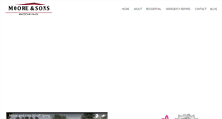 Desktop Screenshot of mooreandsonsroofing.com